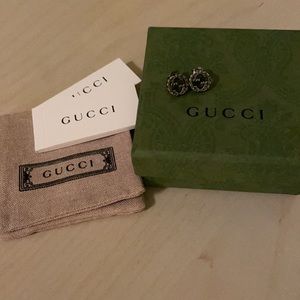 Gucci interlocking GG motif stud earrings